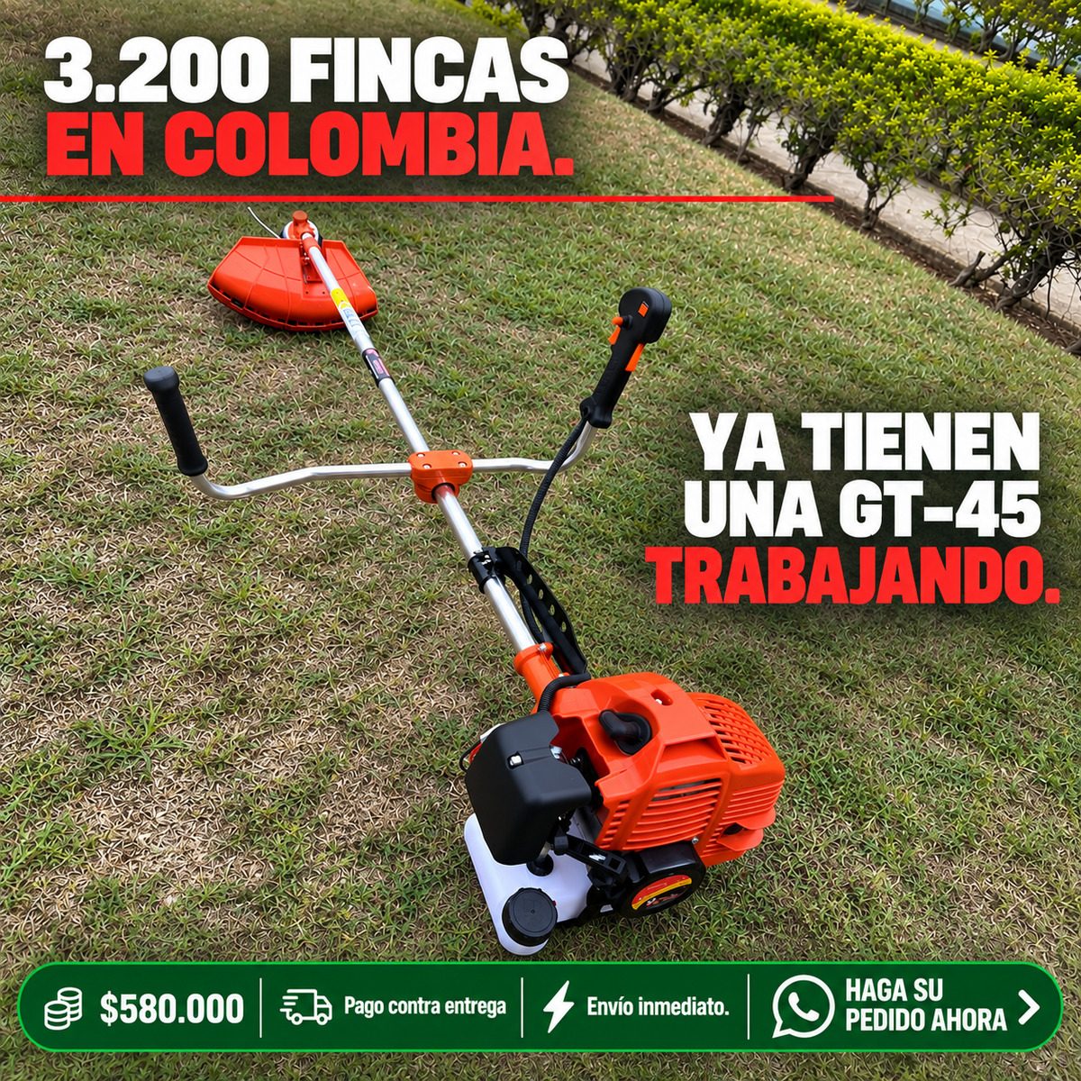 Guadaña GT45 — Motor Alemán 4HP