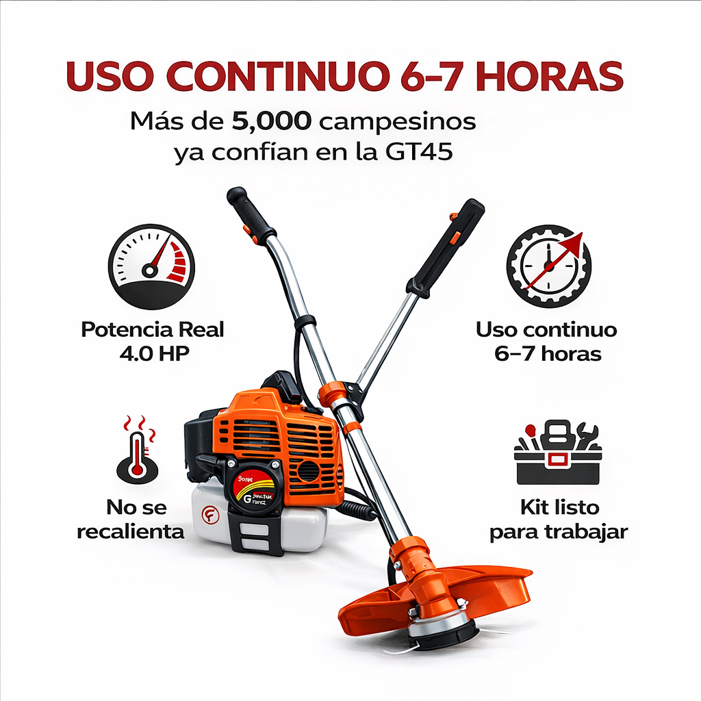 Guadaña con tecnología alemana gt45